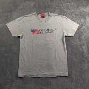 Full Send Shirt Adult Mens Large Gray Short Sleeve USA Bald Eagle